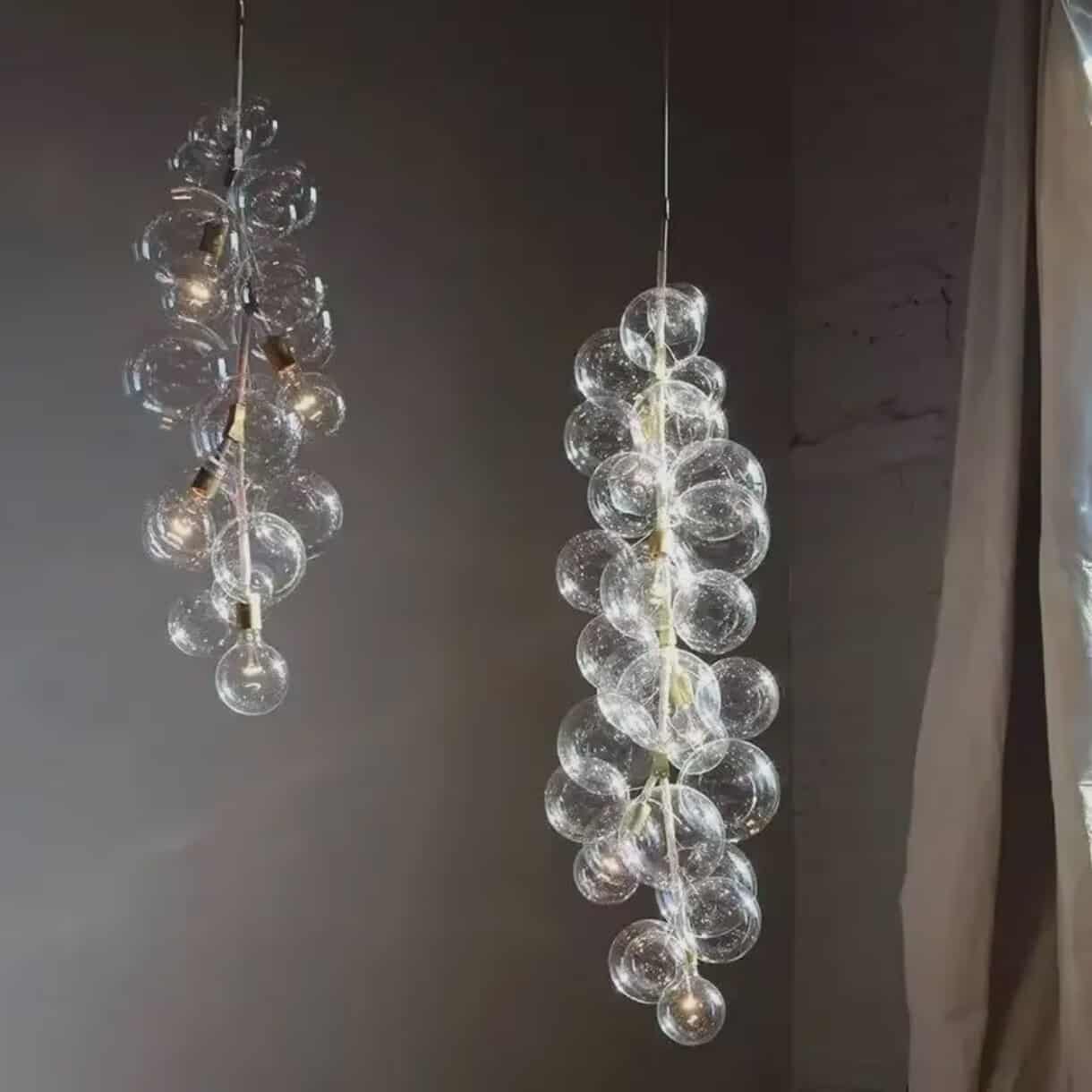 Nordic Modern Bubble Ball Pendant Light – Luxury Glass Chandelier for Living Rooms, Bedrooms & Dining Areas