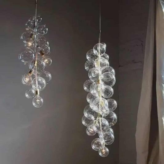 Nordic Modern Bubble Ball Pendant Light – Luxury Glass Chandelier for Living Rooms, Bedrooms & Dining Areas