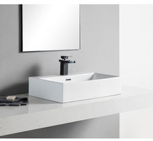 Cargar imagen en el visor de la galería, Modern White Bathroom Basin – Stylish Wash Basin for Vanity, Countertop &amp; Bathroom Sink
