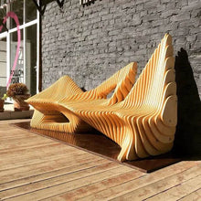 Lade das Bild in den Galerie-Viewer, Wooden Mountain Chair Benches Outdoor Garden Leisure
