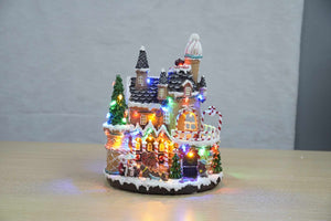 Christmas Decoration Gingerbread House with Moving Gingers Christmas Village Lighted