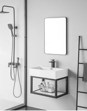 Cargar imagen en el visor de la galería, Modern White Bathroom Basin – Stylish Wash Basin for Vanity, Countertop &amp; Bathroom Sink
