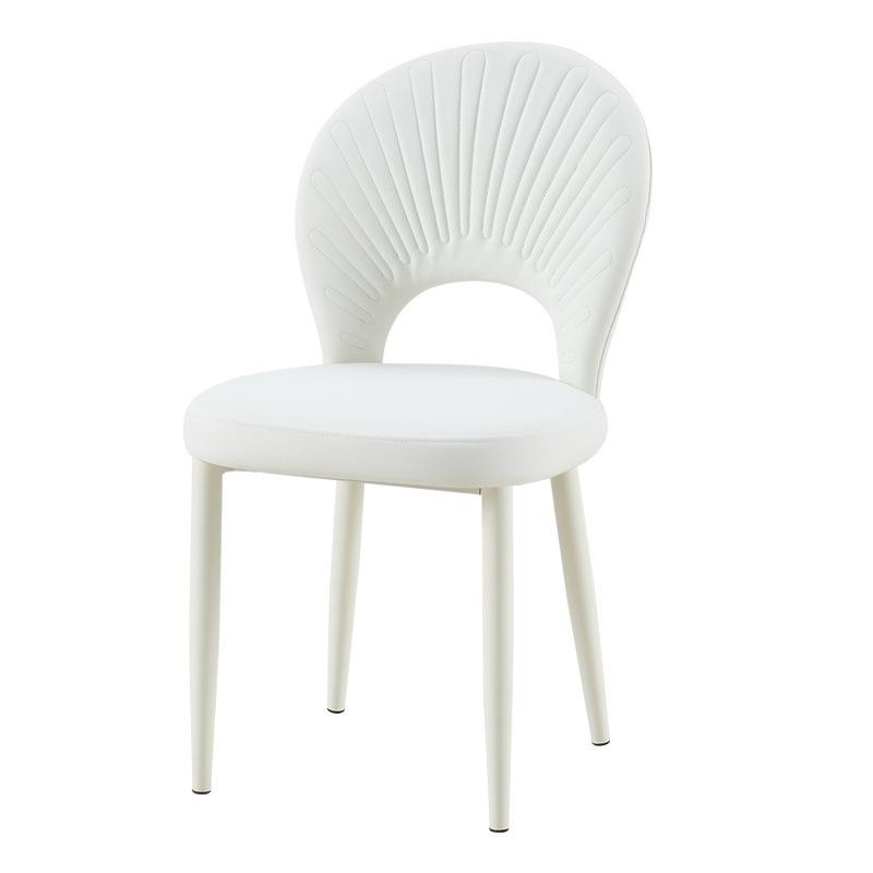 Nordic Fine Upholstery White and Black Armchair Chair Dining Kitchen Dining Room Chairs for Dining Table