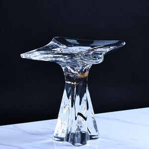 Top Quality Clear End Table  Side Table Embed Plants in Acrylic Crystal Luxury Decor Furniture