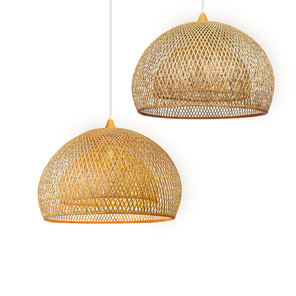 Wholesale Vietnam Handmade Bamboo Pendant Light – Rustic Woven Rattan Lampshade for Restaurant, Café & Home Décor