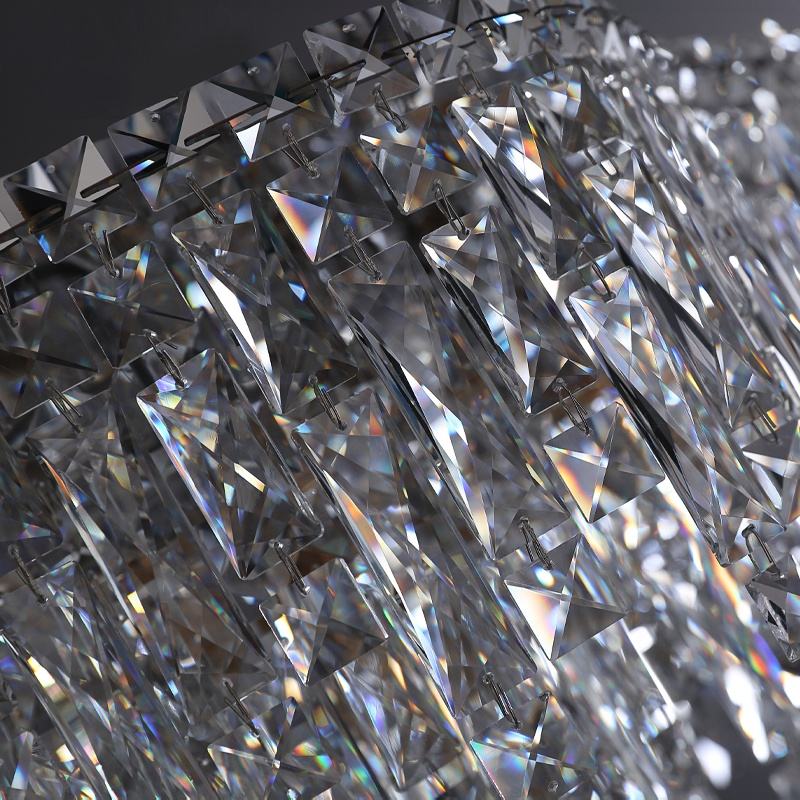 Modern Luxury Crystal Chandelier – Elegant LED Ceiling Light for Living Room & Bedroom Décor