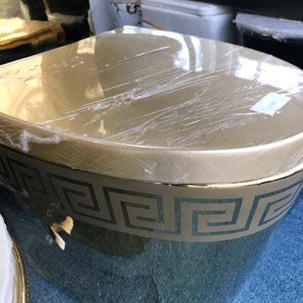 Versace-inspirierte luxuriöse moderne Toilette