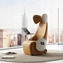 Charger l&#39;image dans la galerie, Pu Leather Sofa Chair Adjustable Footrest Luxury Office Recliner Chair
