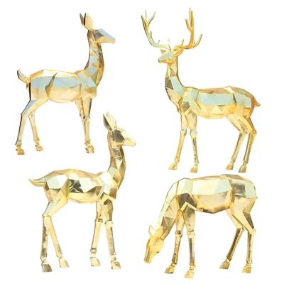 Modern Luxury High-Grade Resin Reindeer Sculpture Home Decoration Statue