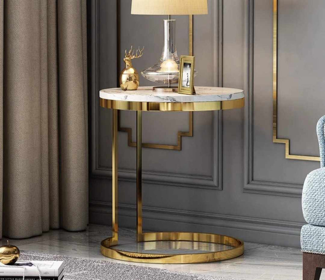 Modern Design Gold Metal Round Center Table