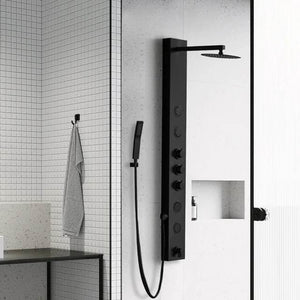 Waterfall Shower Panel Wall Mounted with Jets Hand Shower Set Cheap Shower Columns