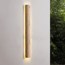 Загрузить изображение в средство просмотра галереи, Minimalist Waterproof Wall Lamp – Japanese Travertine Stone Outdoor Light for Villa, Balcony &amp; Hotel Bedroom

