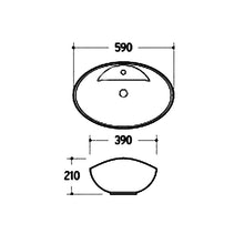 Load image into Gallery viewer, Luxury Hotel Oval Design Ceramic Wash Basin
