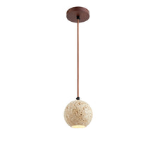 Load image into Gallery viewer, Chandelier Interior Decor Yellow Travertine Small Chandelier Nordic Modern LED Hanging Lighting for Hallway and Bedroom
