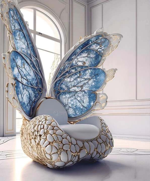 Luxury Modern Style Butterfly Throne Chair