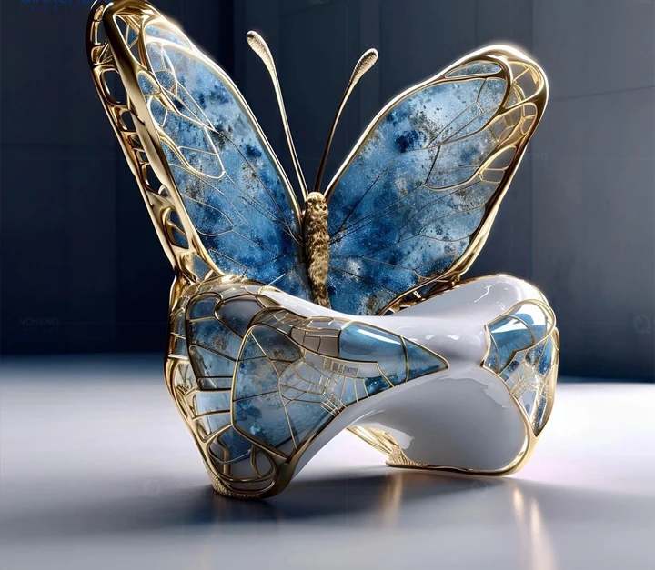 Luxury Modern Style Armchair Butterfly