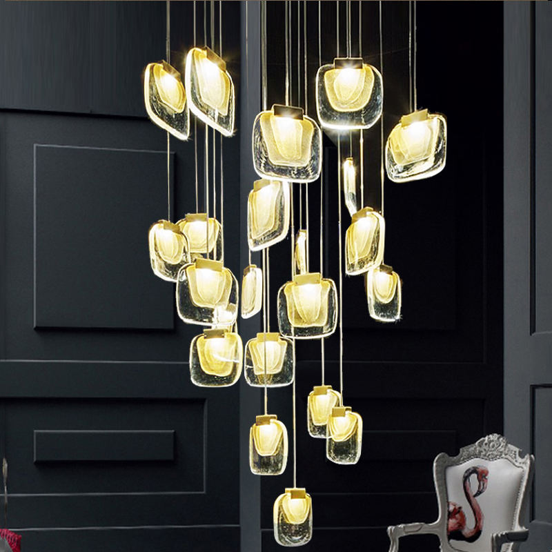 Professional Custom Gold LED Chandelier – Modern Luxury Lighting for Hotels, Villas, Dining & Living Rooms