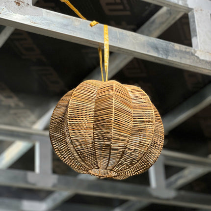 Handcrafted Natural Rattan Lampshade – Indoor Pendant Light Cover for Home, Restaurant & Café Decor