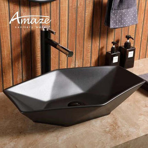 Rectangular Undermount Lavatory Wash Basin Ceramic