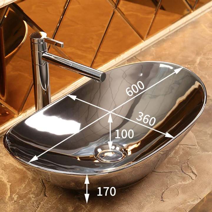 Luxury High End Porcelain Bathroom Counter Top Hand Wash Basin