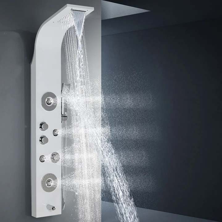 Shower Panel Multi-Function 304 Stainless Steel Wall Mounted Cold And Hot Water