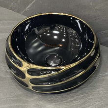 Загрузить изображение в средство просмотра галереи, Modern Design Sanitary Ware Art Basin Gold Black Color Custom Hand Wash Basin
