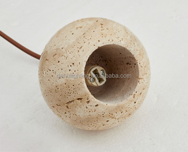 Chandelier Interior Decor Yellow Travertine Small Chandelier Nordic Modern LED Hanging Lighting for Hallway and Bedroom