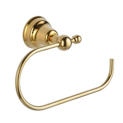 6-teiliges luxuriöses Badezimmer-Wandaccessoires-Set aus Aluminium im Gold-Design 