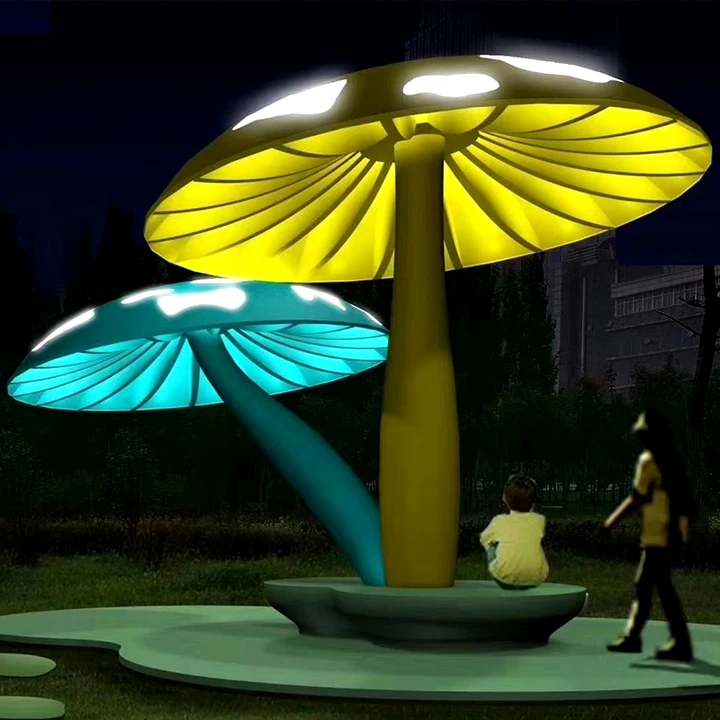 Interactive Landscape sculpture Mushroom Shape