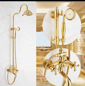 Renaissance Shower Copper Gold Electroplated