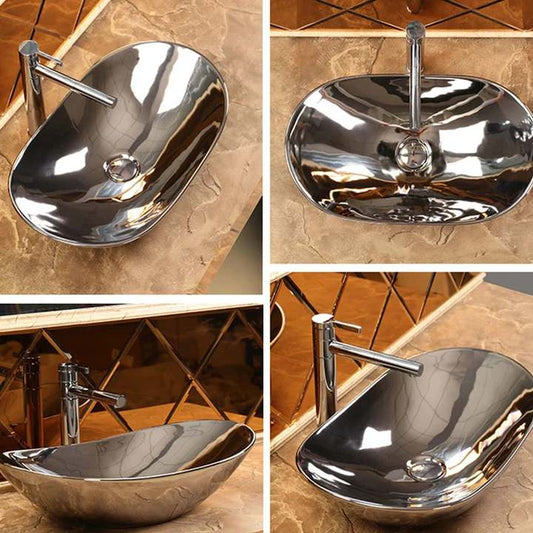 Luxury High End Porcelain Bathroom Counter Top Hand Wash Basin