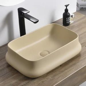 Square Bathroom Counter Top Art Basin Ceramic Art Basin