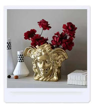 Load image into Gallery viewer, Ceramic Medusa Flower Vase Modern Nordic Flower Pot
