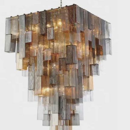 High-End Vintage Crystal Glass Chandelier – Luxury Lighting for Living Rooms, Villas, Hotels, Restaurants & Banquet Halls