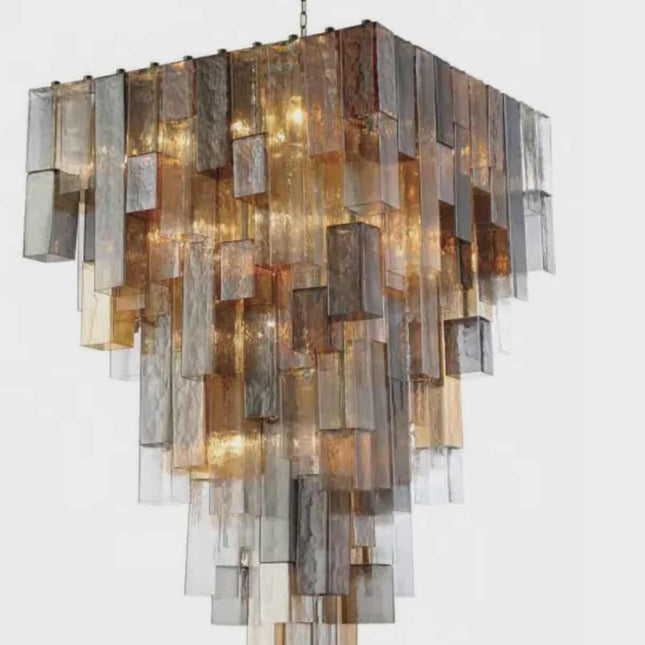 High-End Vintage Crystal Glass Chandelier – Luxury Lighting for Living Rooms, Villas, Hotels, Restaurants & Banquet Halls