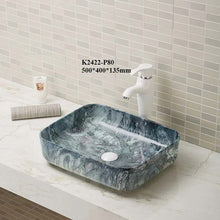 Lade das Bild in den Galerie-Viewer, Marble Wash Basin Rectangular Luxury Bathroom
