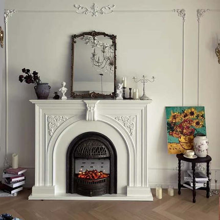 Modern Wooden Electric Fireplace Stove for Living Room and Hotel Use Home Furniture