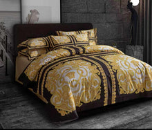 Charger l&#39;image dans la galerie, Modern  Bedding Frame  Cover Pillowcase Comforter   Baroque  Style
