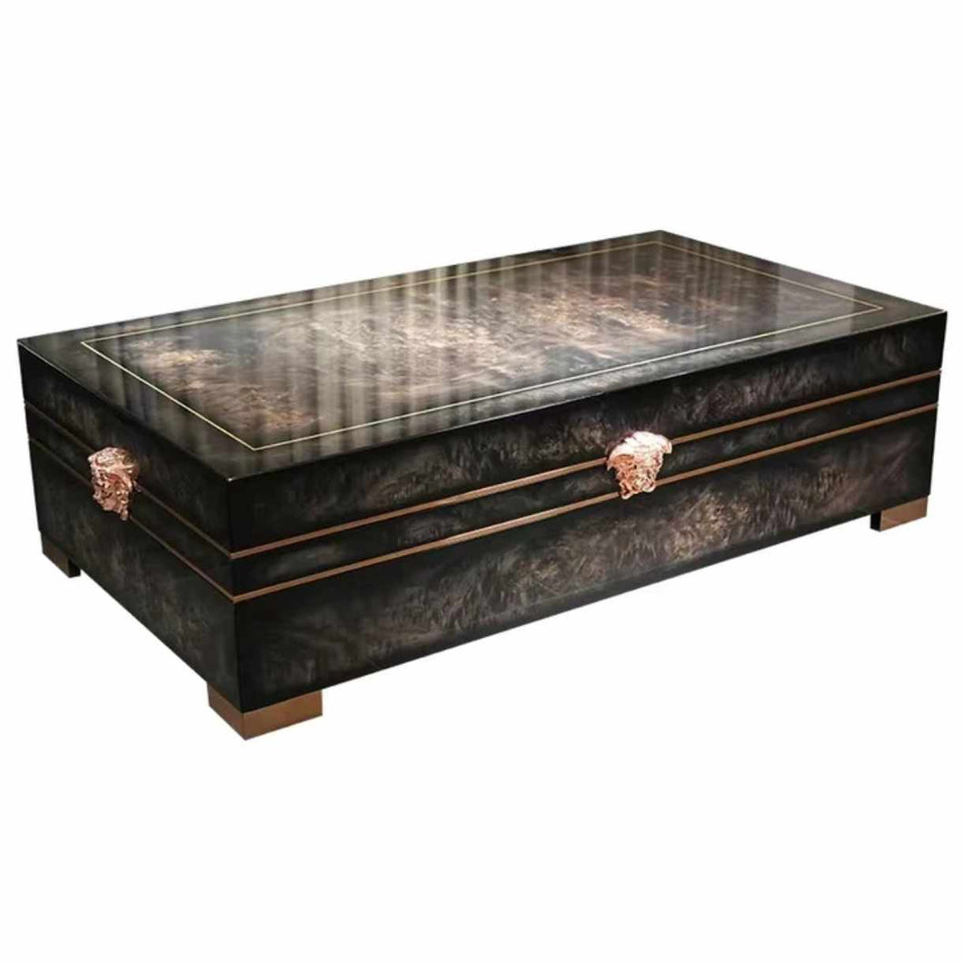 Glossy Luxury Marble Versace Medusa Coffee Center Table