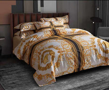 Load image into Gallery viewer, Modern  Bedding Frame  Cover Pillowcase Comforter   Baroque  Style
