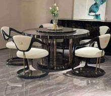 Lade das Bild in den Galerie-Viewer, White and Black Elegant Medusa Versace  Dinning Table
