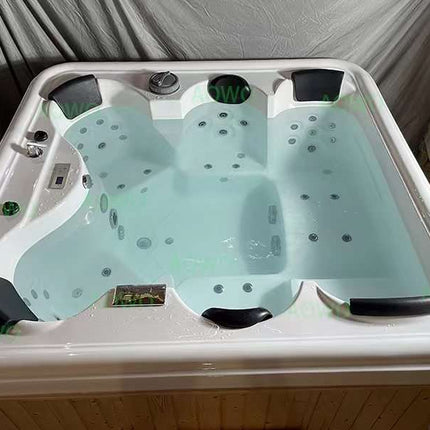 Premium 6-Seat Spa with Contoured Lounges, Hydrotherapy Jets and Ambient Lighting for Soothing Evenings with Family and Friends