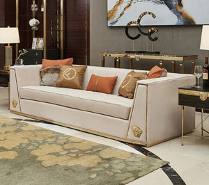 Modern Versace Sectional Corner Sofa Seater