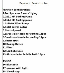 Luxury 4 Seater Spa High End Royal Aqua Sanctuary with Integrated Plumbing