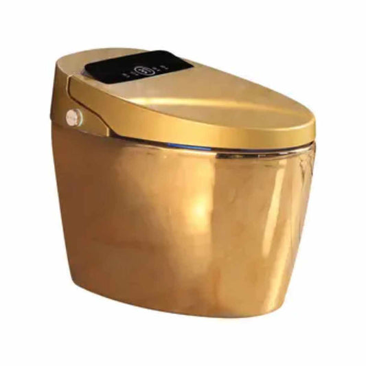Deluxe Sensor Toilet Bowl Electroplated Gold Edition Customizable Color