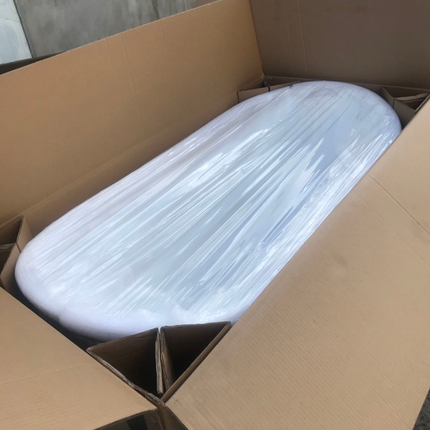 Customized Size Matt Grey Portable Bathroom Free Standing Deep Soaking Showers Acrylic Bathtub