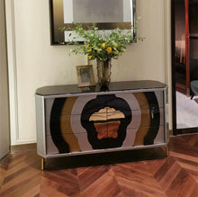 Load image into Gallery viewer, Stainless Steel Medusa Versace Rectangular Console Table
