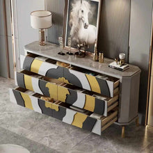 Load image into Gallery viewer, Stainless Steel Medusa Versace Rectangular Console Table
