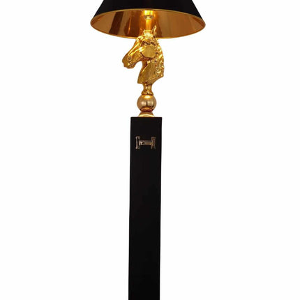 Black Gold Bed sides Lamp High-end Retro Horse Head Floor Lamp Horse