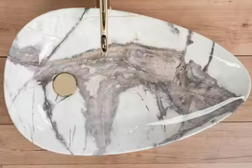 Countertop Bathroom Art Hand Wash Sink  Marble Washbasin